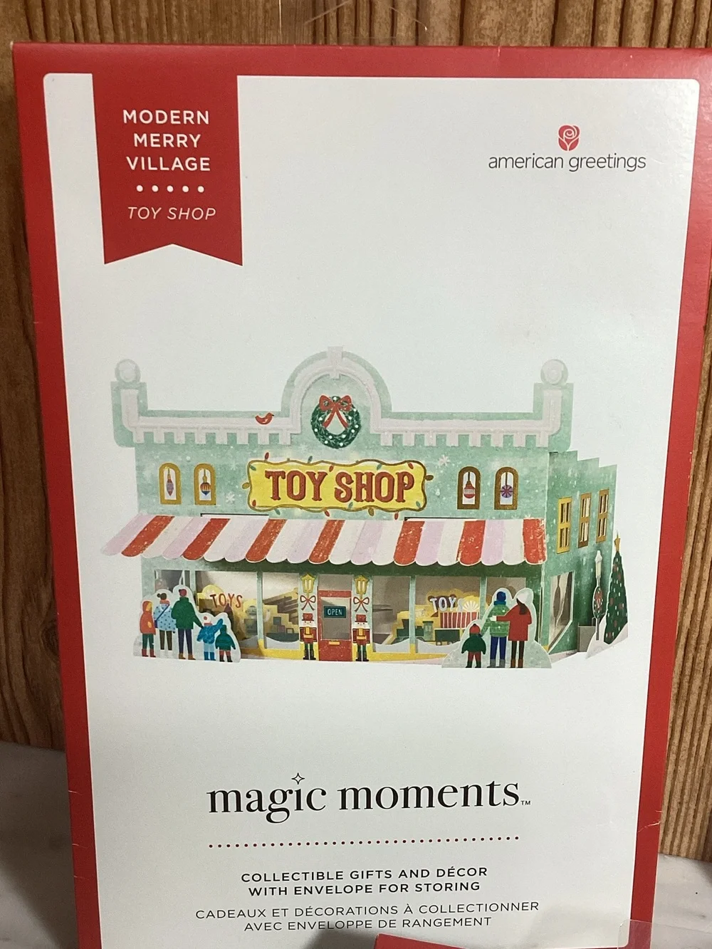 American Greetings Modern Merry Village  Magic Moments lot of 3